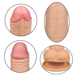 LoveToy Nature Cock Gode réaliste DUAL Silicone 13 x 3.5 cm Chair